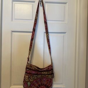 Vera Bradley Pink and Green Crossbody Bag